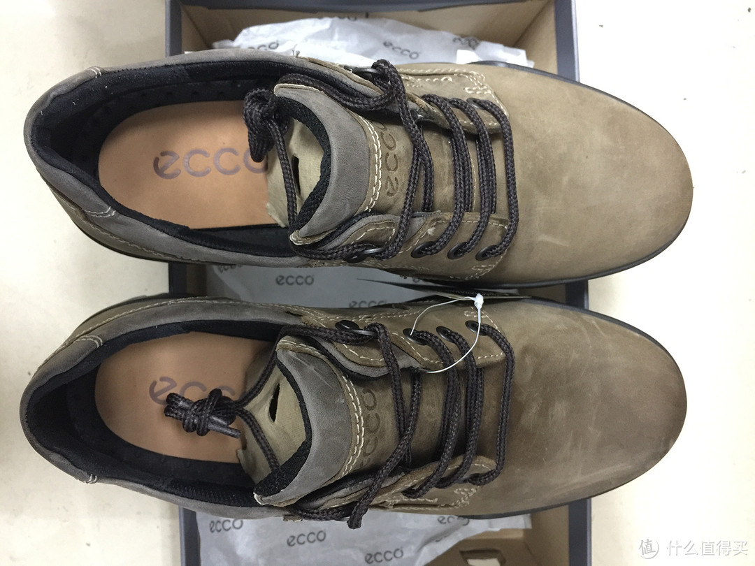 黑五Ecco 爱步 Men's Track 6 Gtx Plain Toe Hiking Shoe 男靴 到手开箱