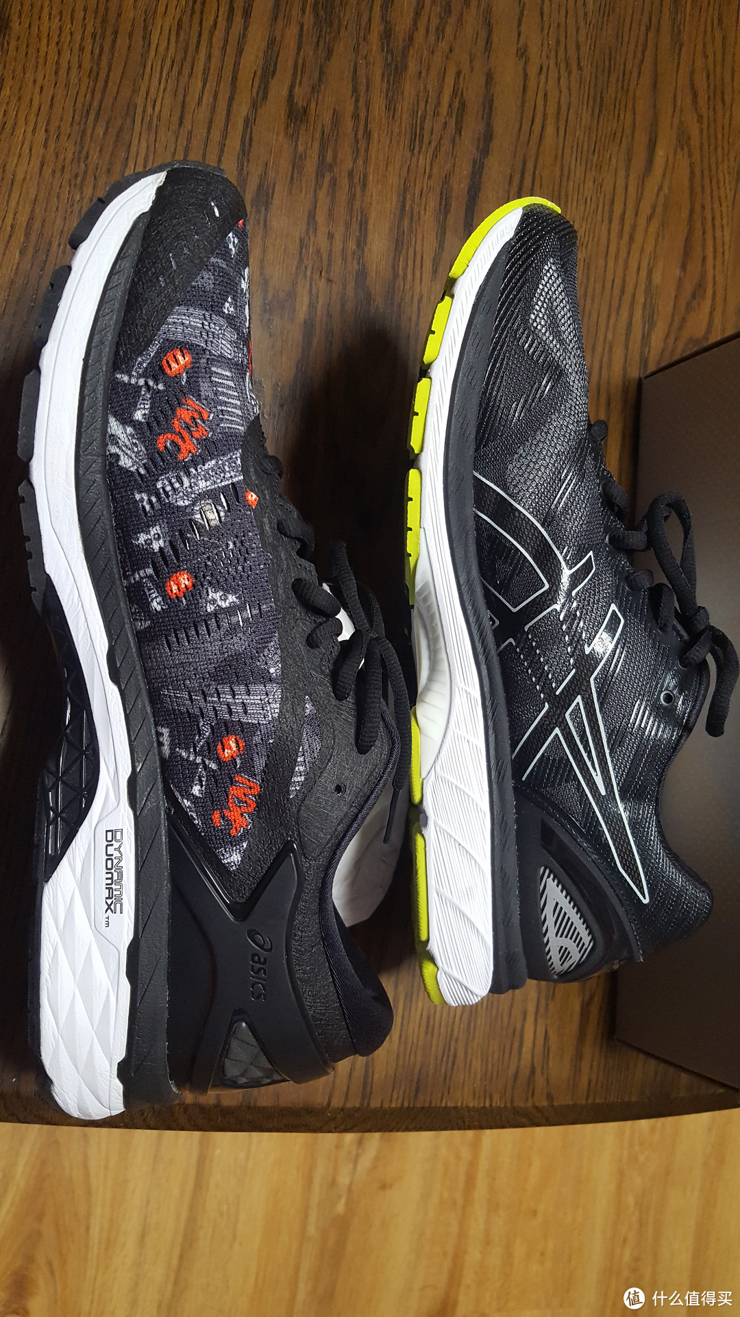 #原创新人# 日亚入手ASICS 亚瑟士 GEL-NIMBUS 19 开箱照 + 与K24对比细节图