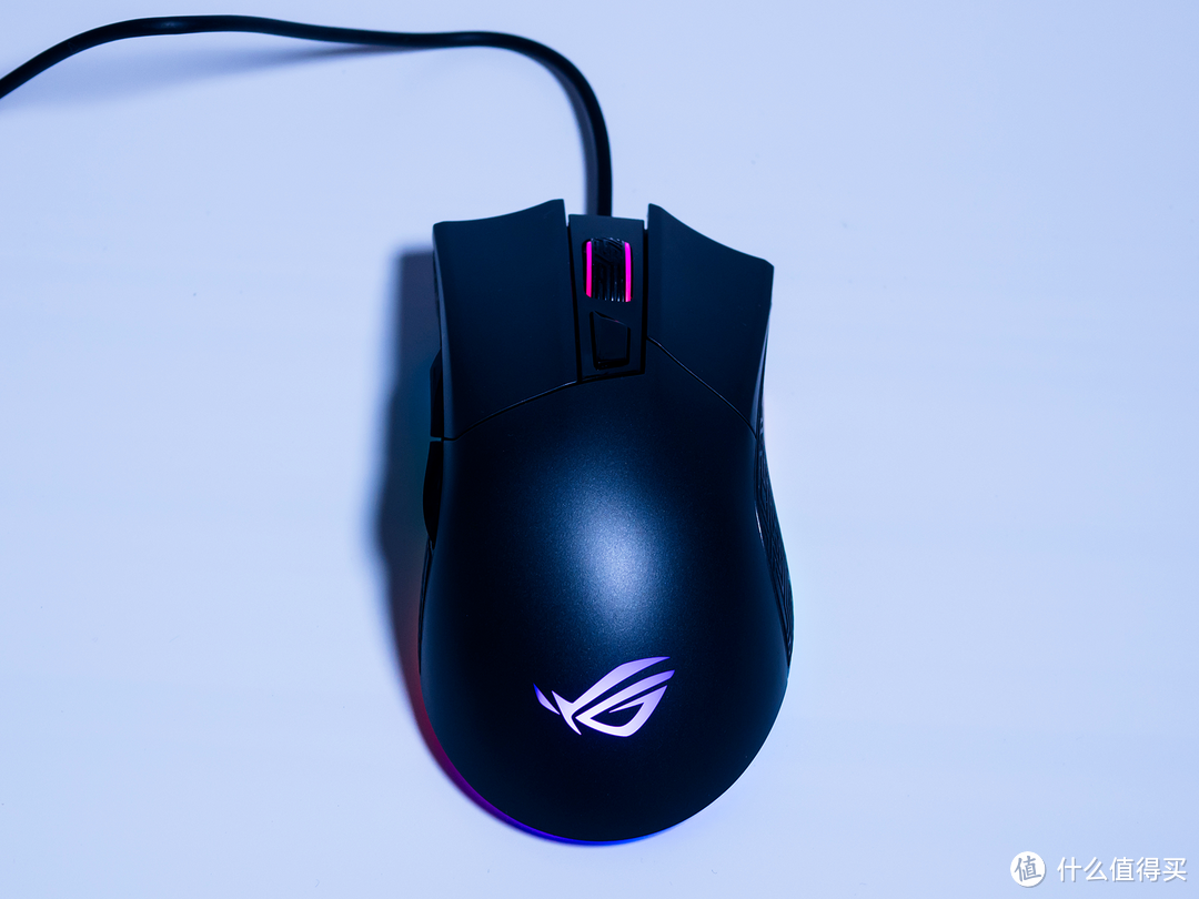 #晒单大赛#RGB光污染、可以自己换微动的游戏鼠标：ASUS 华硕 ROG P502鼠标 晒单&拆解