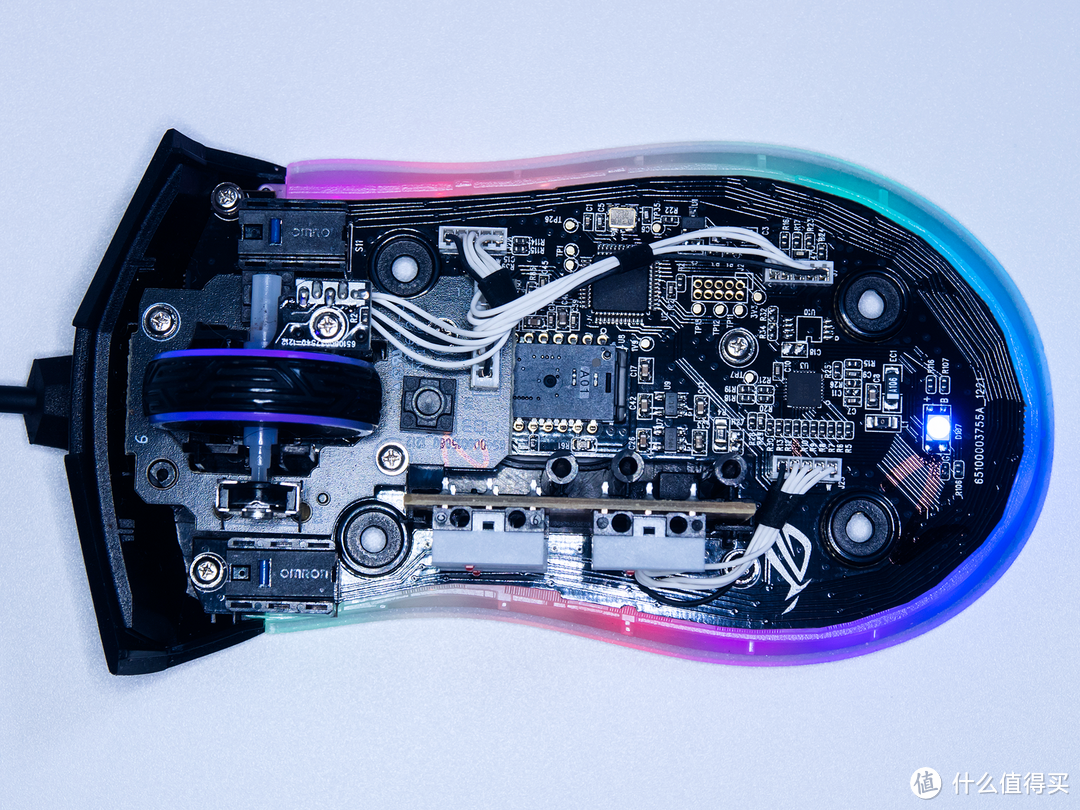 #晒单大赛#RGB光污染、可以自己换微动的游戏鼠标:ASUS 华硕 ROG P502鼠标 晒单&拆解