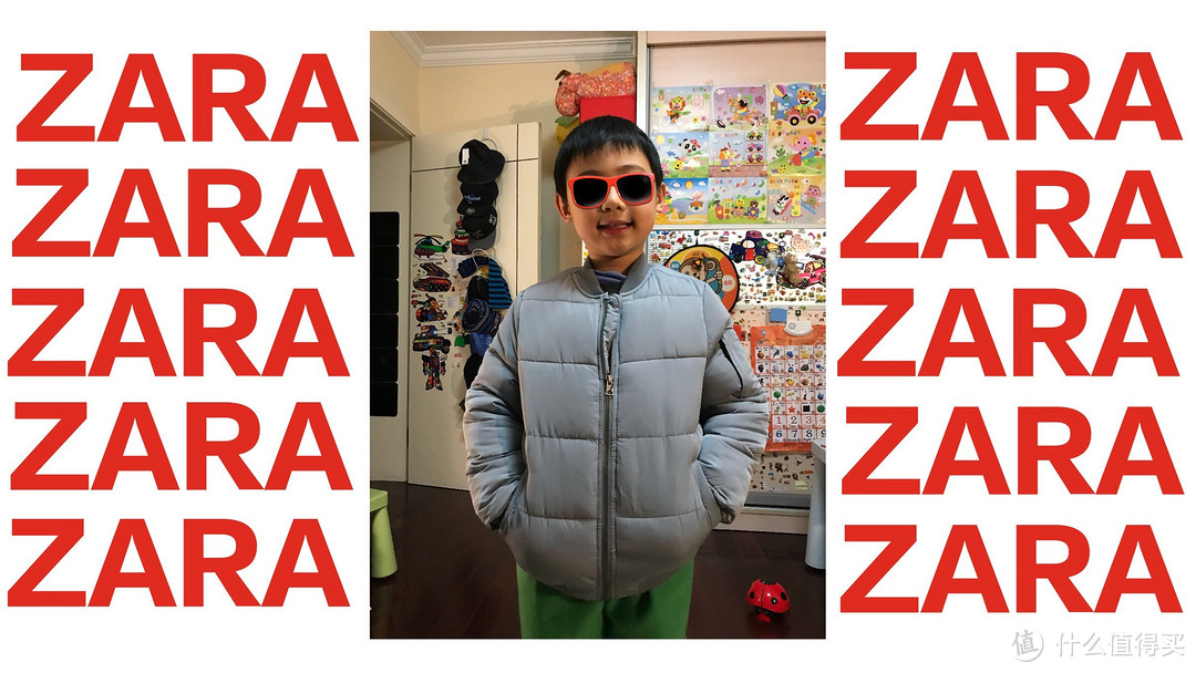 #晒单大赛#ZARA 儿童飞行员夹克式棉服 晒单