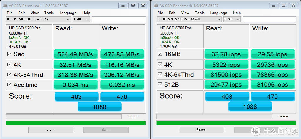 看懂SSD测试软件各项成绩，顺便晒刚入手的 HP 惠普 S700 PRO系列 512G硬盘