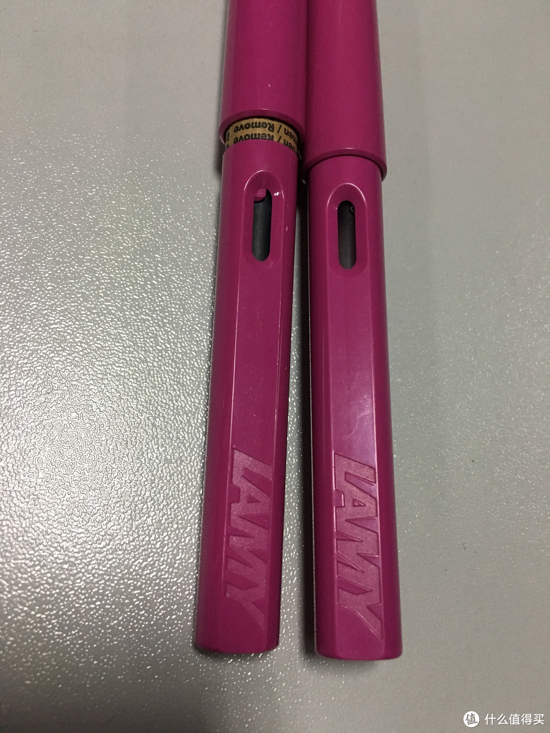 #晒单大赛#比一比，看一看—LAMY 凌美 Safari 狩猎者 F尖 钢笔 开箱