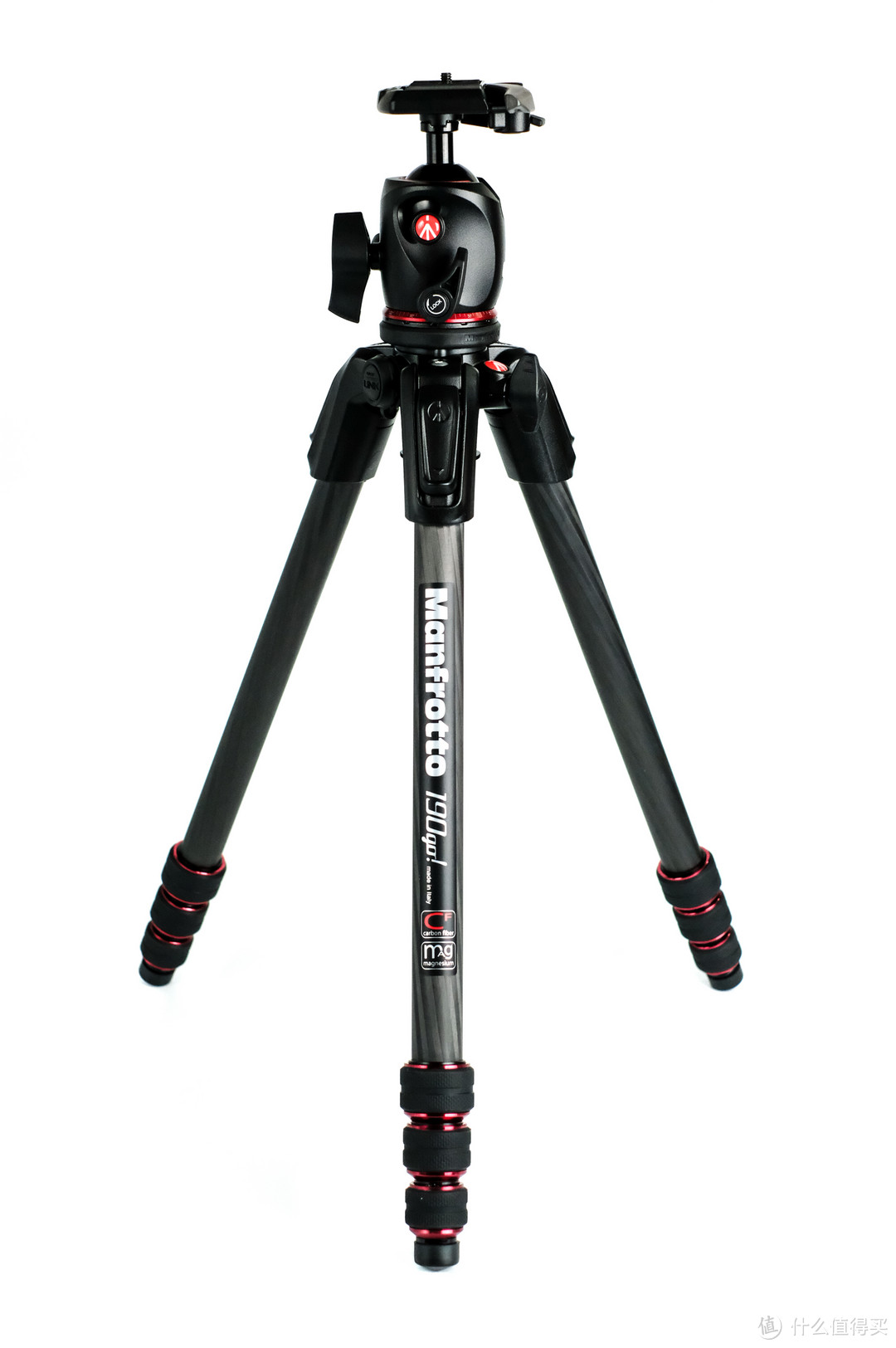 #本站首晒# 传承经典 Manfrotto 曼富图 全新190go系列 MT190GOC4TB 四节碳纤维三脚架