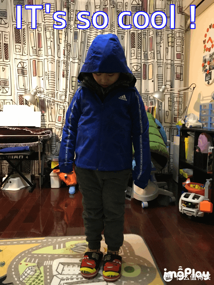 酷炫反光!Adidas 阿迪达斯 反光男童防风夹克 晒单