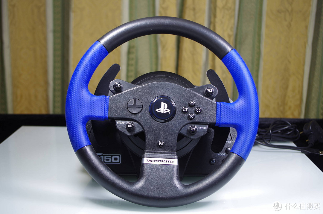 立体盲的我，在虚拟世界里把握方向盘驰骋赛道：THRUSTMASTER 图马思特 T150 力反馈方向盘