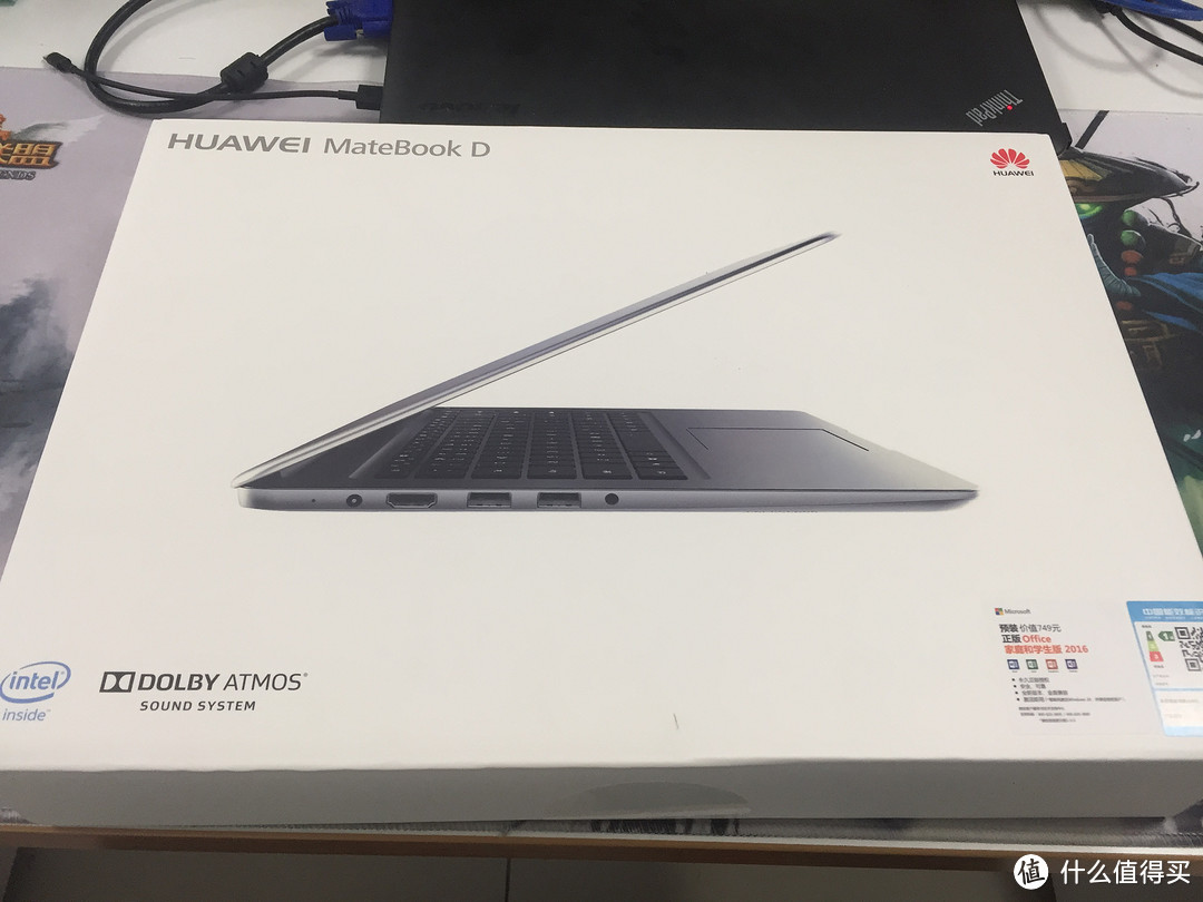 #原创新人#HUAWEI 华为 MateBook D 15.6英寸 轻薄笔记本电脑 开箱