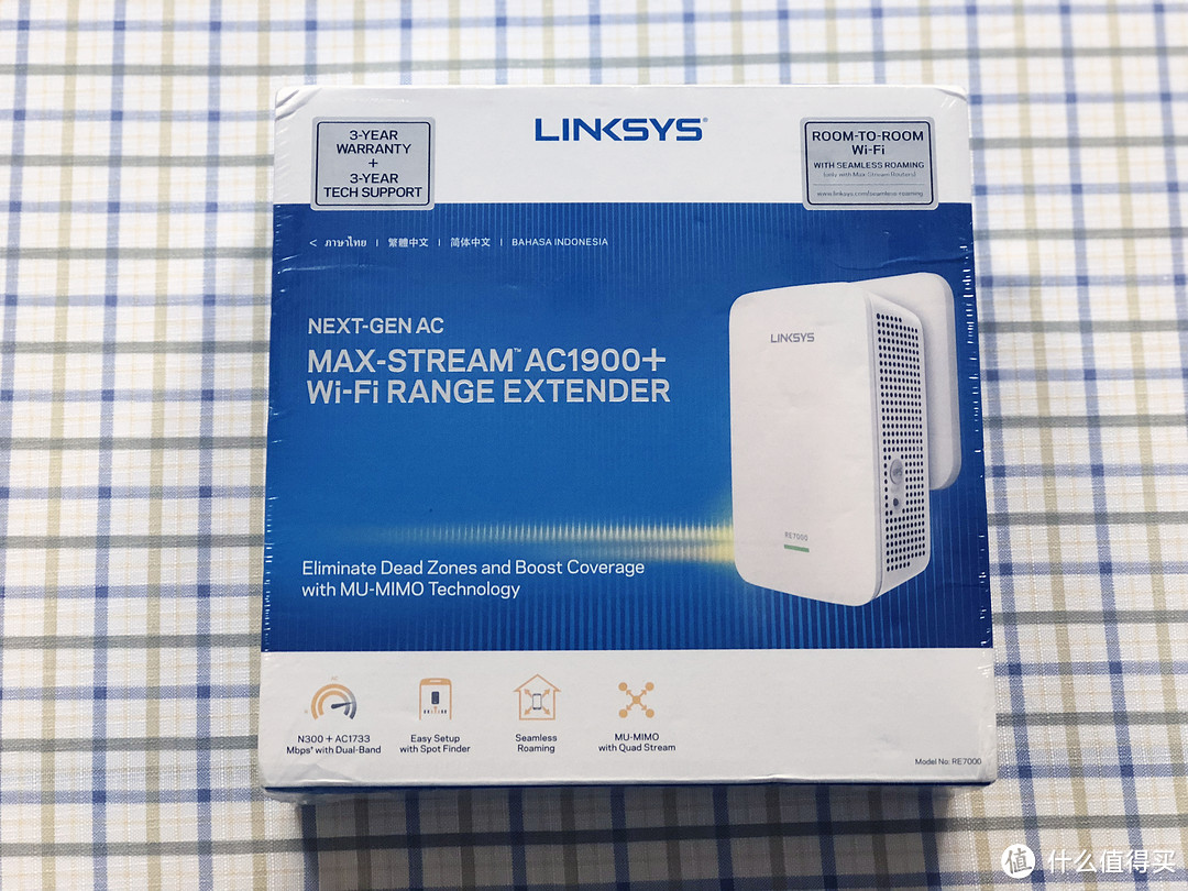 #本站首晒#无缝漫游体验：Linksys 领势 RE7000 AC1900双频无线信号扩展器