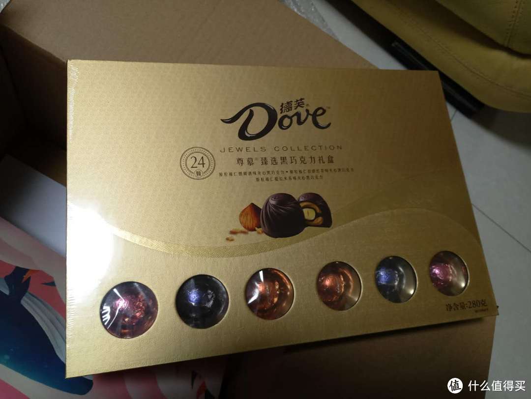 天上掉下个巧克力-德芙(Dove)巧克力礼盒组合装 马卡龙礼盒+尊慕礼盒