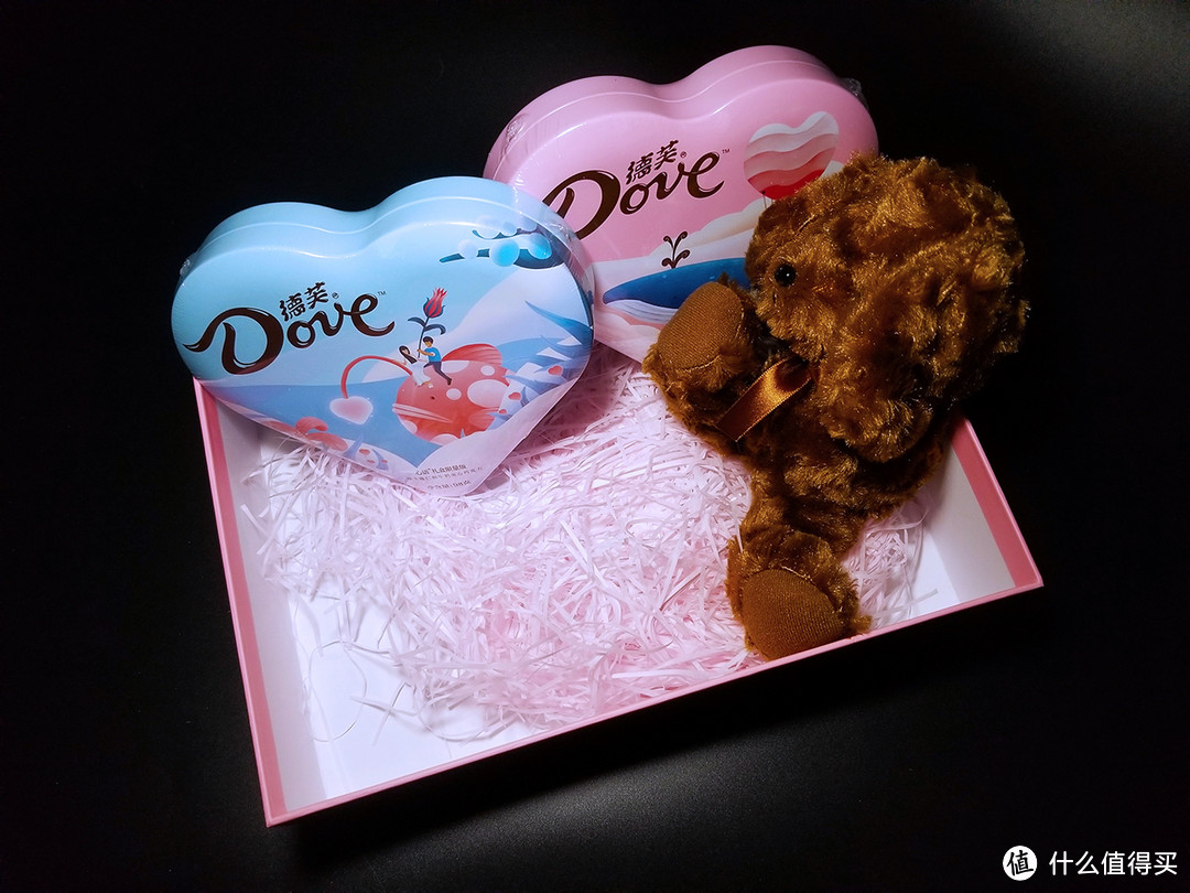 此刻尽丝滑——德芙（Dove）巧克力礼盒组合装 马卡龙礼盒+尊慕礼盒