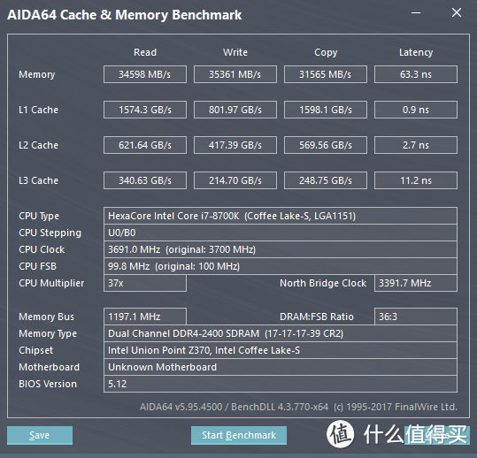 i7 8700k + 铭瑄 MS-iCraft Z370 Gaming 超频 5.1G 实测