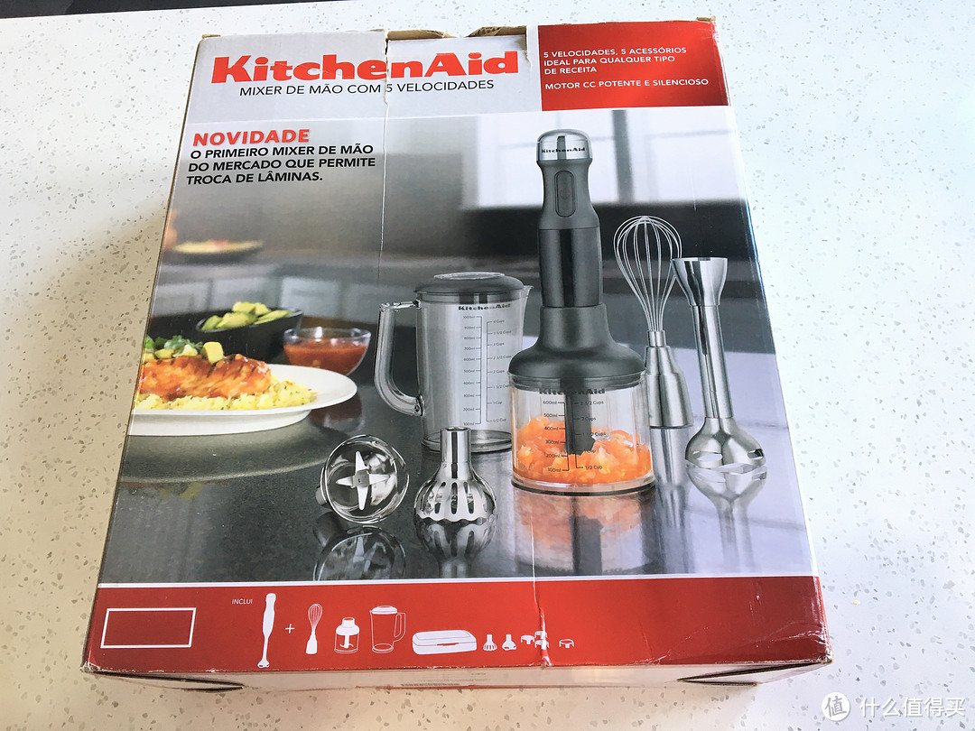 #原创新人# KitchenAid 凯膳仪 5KHB2569C 多功能料理棒开箱，迎接厨娘新生活