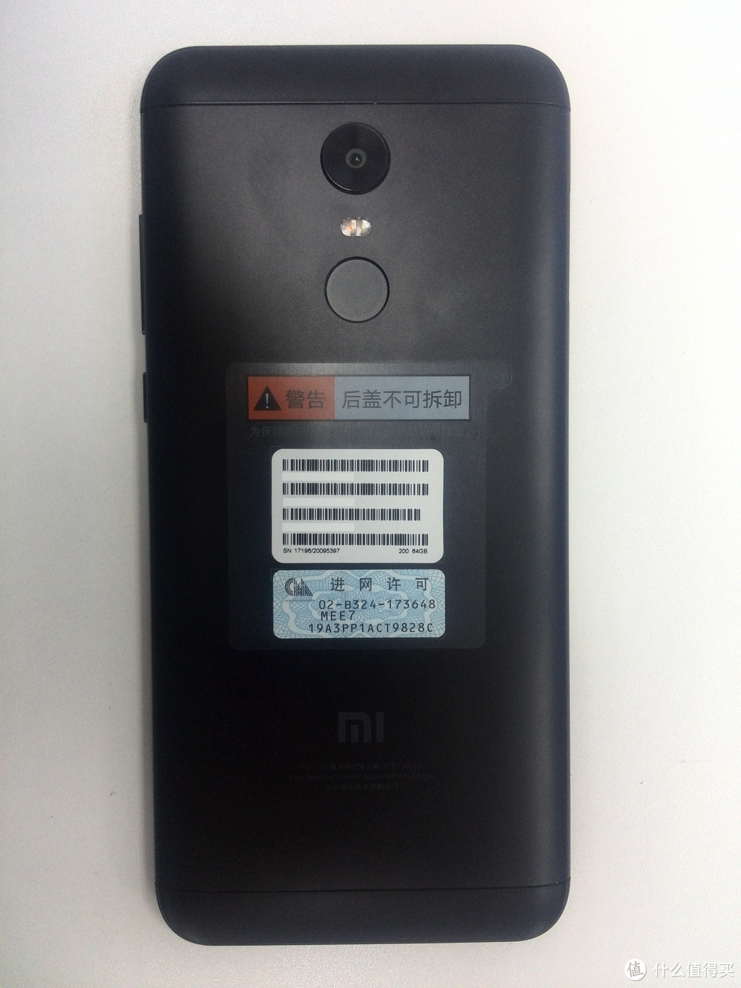 MI 小米 红米5 Plus 全面屏手机 全网通版 4GB+64GB 黑色