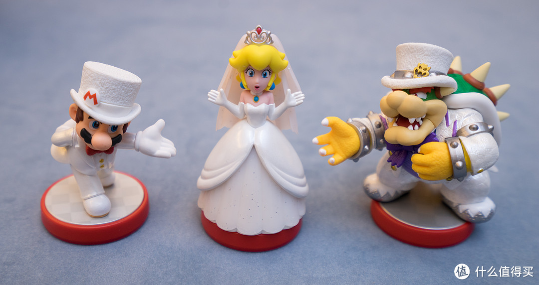 让手办活跃到游戏中：Nintendo  任天堂 amiibo 马里奥奥德赛 婚礼三件套装