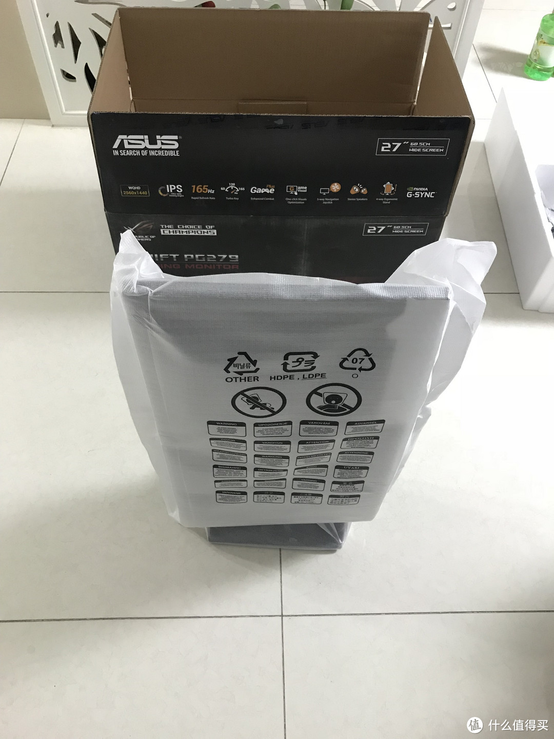 #原创新人#为了吃鸡— Dell 戴尔 xps 8930 主机和 ASUS 华硕 PG279Q 显示器 开箱晒物