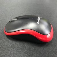 罗技 M186 无线鼠标开箱细节(本体|滚轮|接收器)