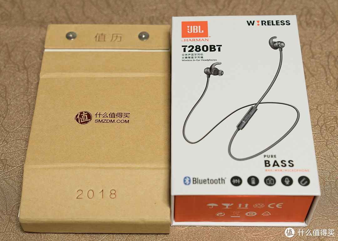 来着大妈的新年礼物——JBL T280BT 蓝牙无线运动耳机