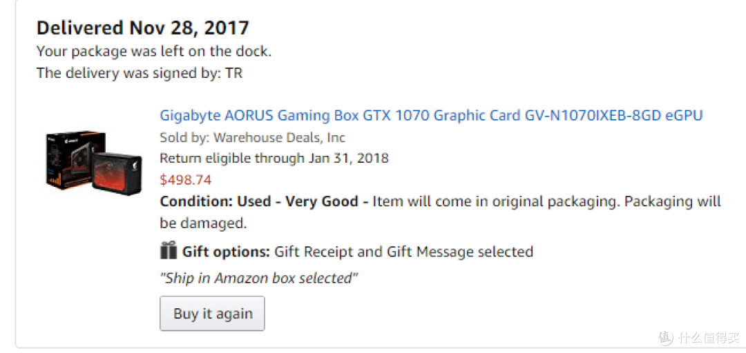 #原创新人# GIGABYTE 技嘉 AORUS GTX1070 GAMING BOX 显卡外接盒 评测