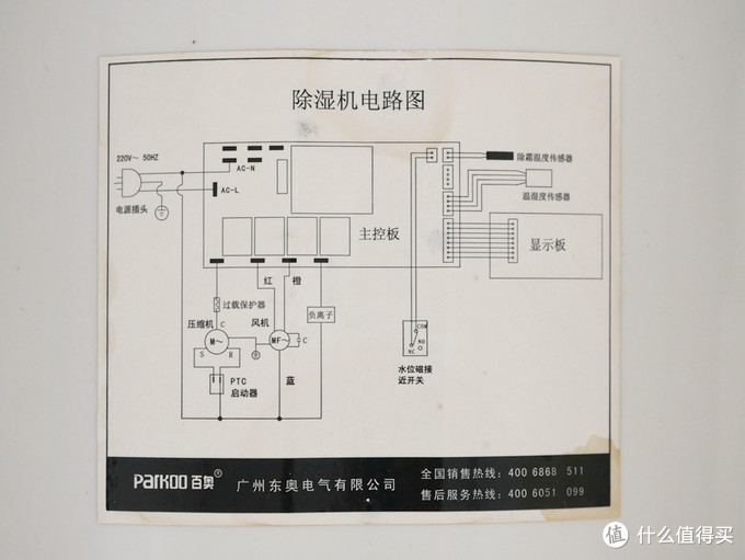 Kim工房：飞一般售后体验—PARKOO 百奥 YDA-826E 除湿机 拆解