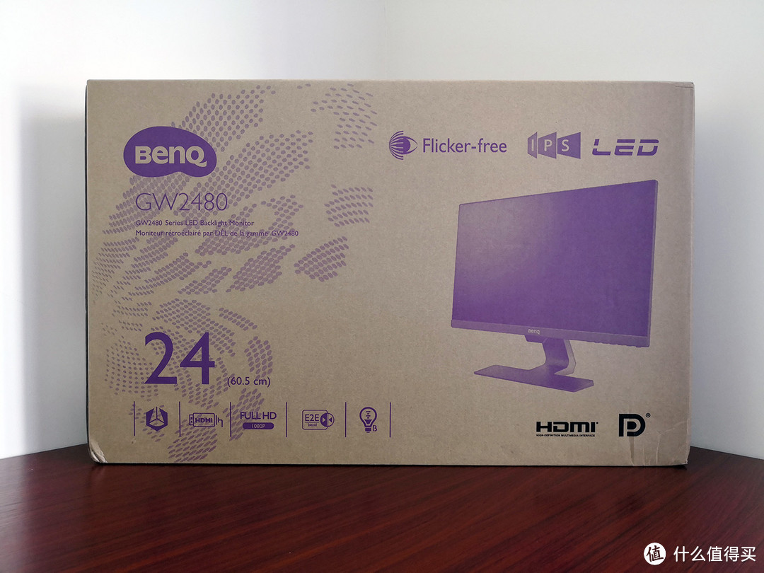 为给孩子看视频组双屏—BenQ 明基 GW2480 显示器 开箱