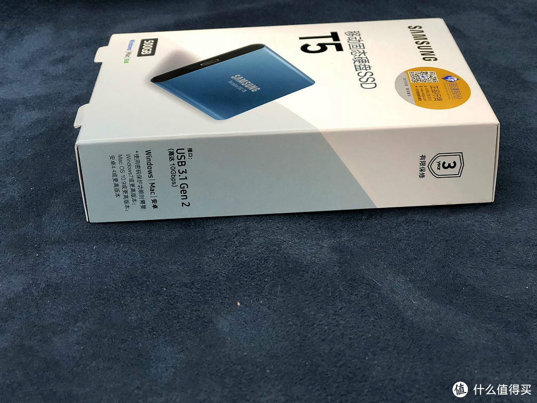 #本站首晒#Portable SSD，你的掌上随身存储：Samsung 三星 T5 500GB 移动硬盘 入手体验