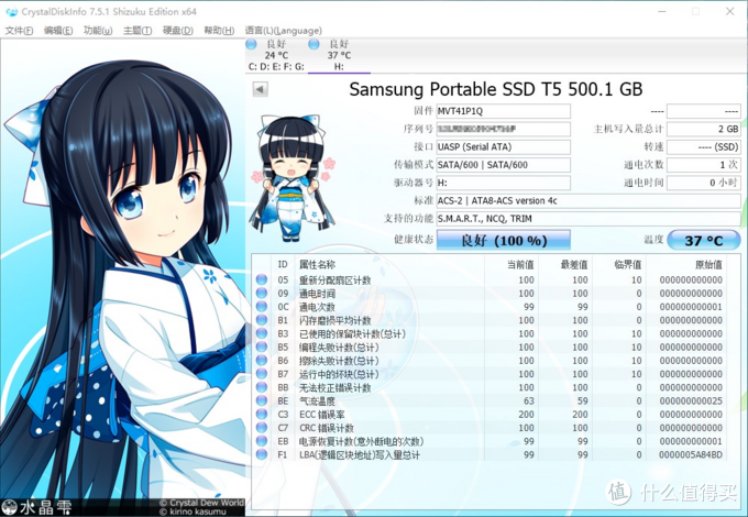 #本站首晒#Portable SSD，你的掌上随身存储：Samsung 三星 T5 500GB 移动硬盘 入手体验