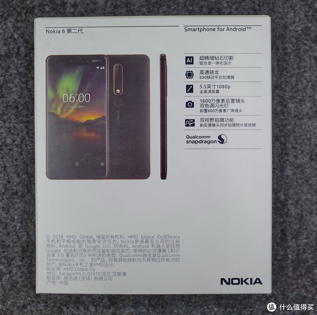 情怀满分，使用能有几分呢？ NOKIA6第二代开箱测评