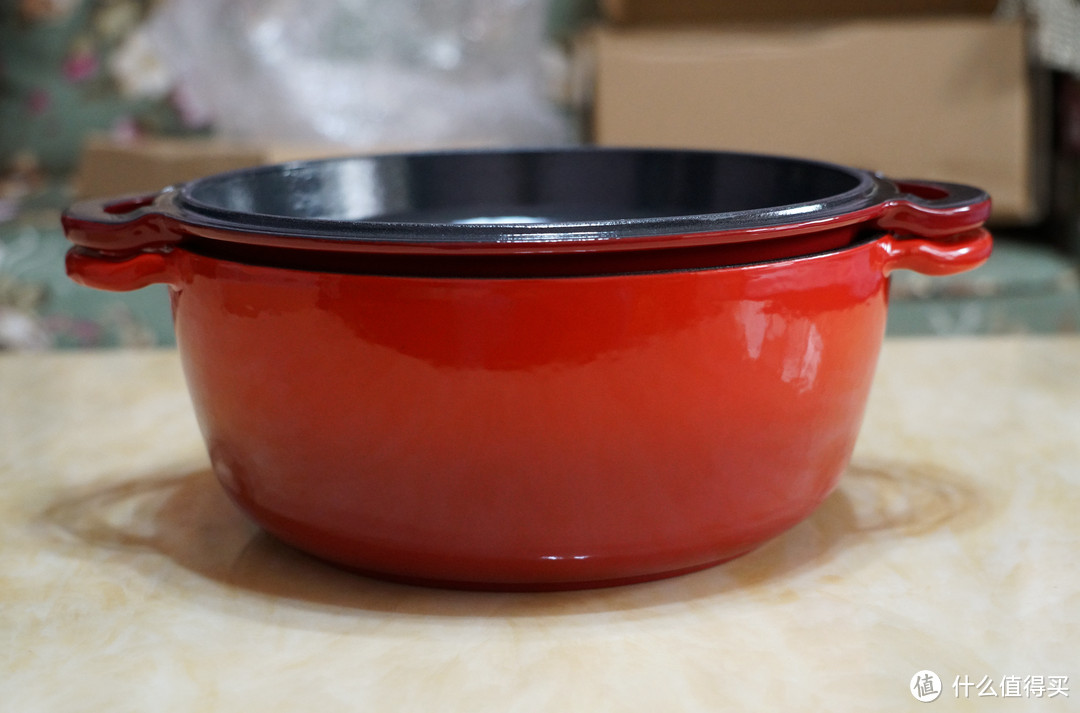 #本站首晒#厨房里的小红花一朵：Staub Fontignac 二合一多用珐琅铸铁锅