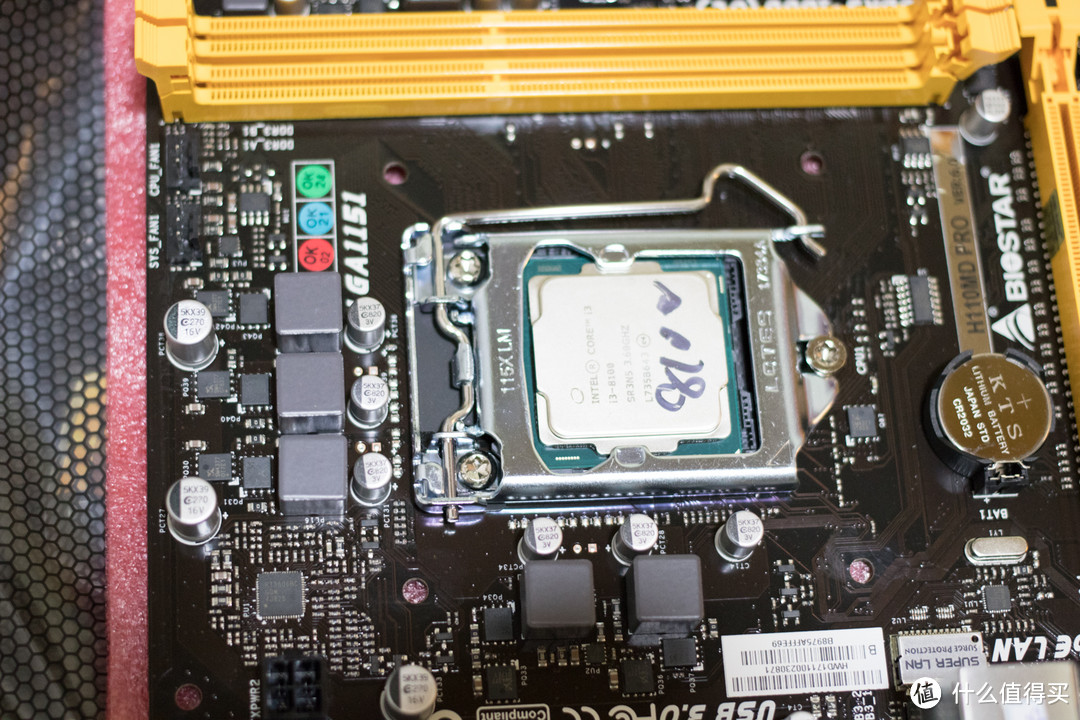 DDR3再战三年：BIOSTAR 映泰 H110md Pro 主板 魔改 + Intel 英特尔 i3 8100 CPU 试车