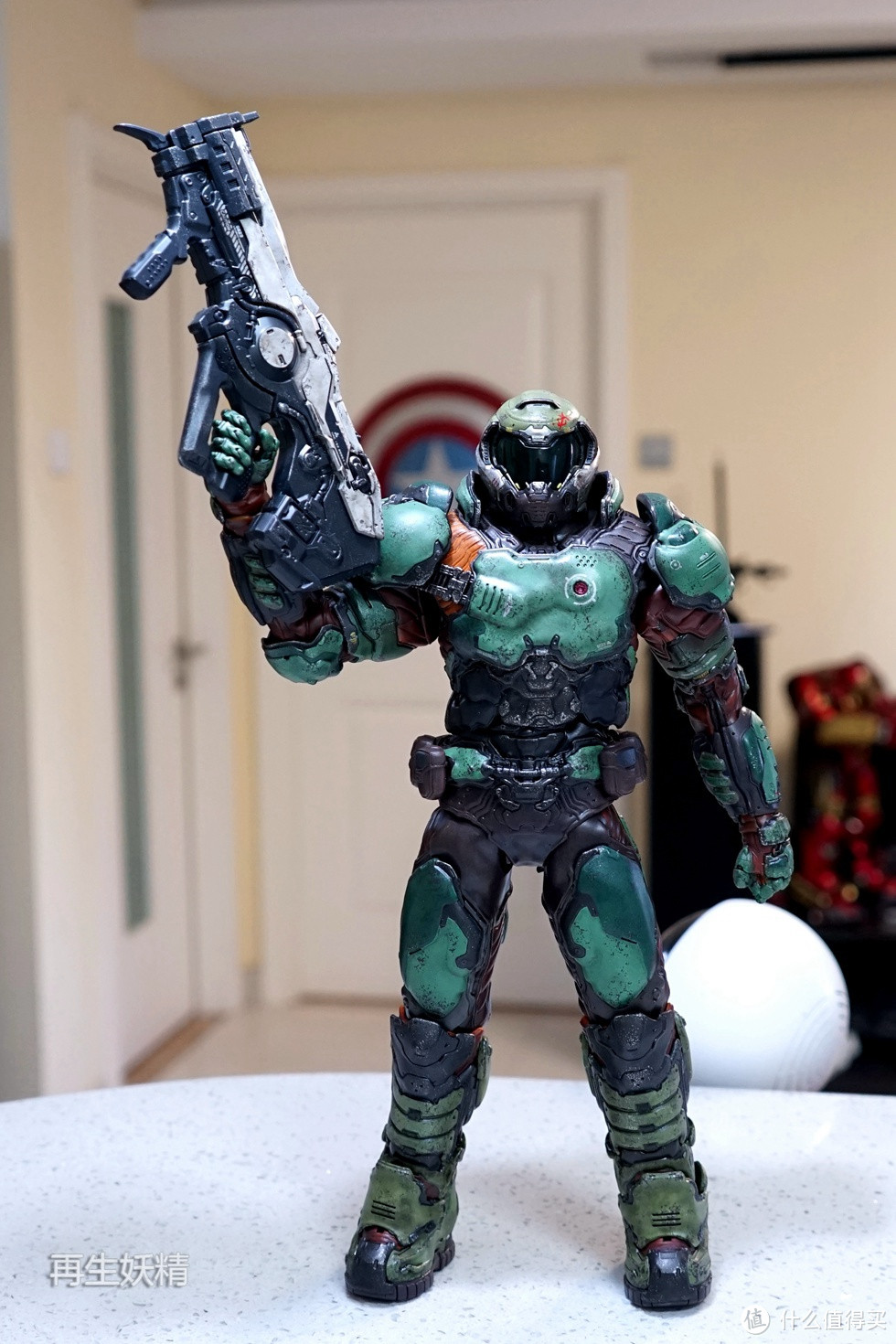 #本站首晒# 3A TOYS 毁灭战士 DOOM MARINE 执政官装甲 开箱、把玩