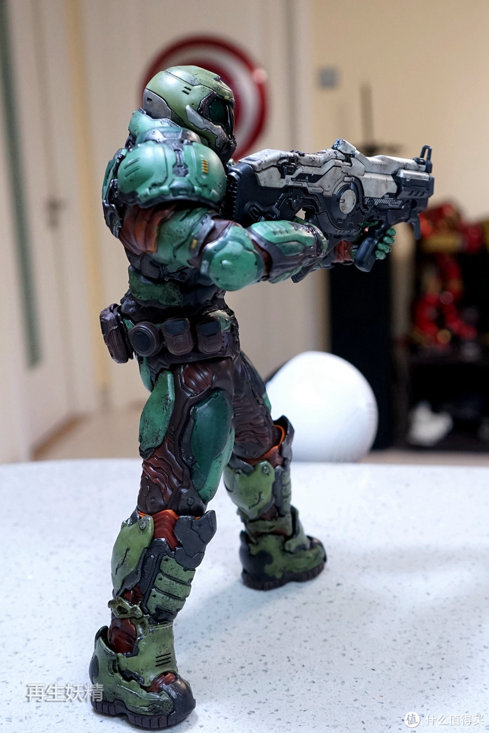 #本站首晒# 3A TOYS 毁灭战士 DOOM MARINE 执政官装甲 开箱、把玩