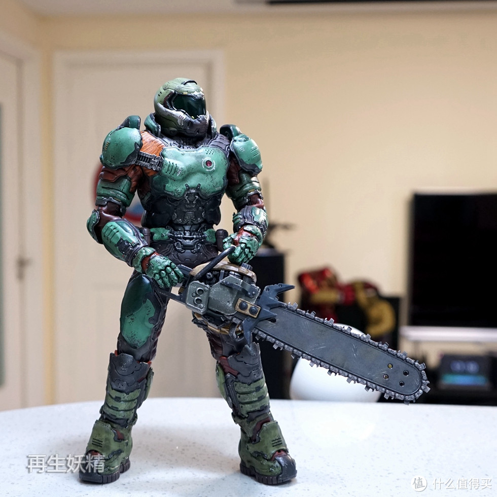 #本站首晒# 3A TOYS 毁灭战士 DOOM MARINE 执政官装甲 开箱、把玩