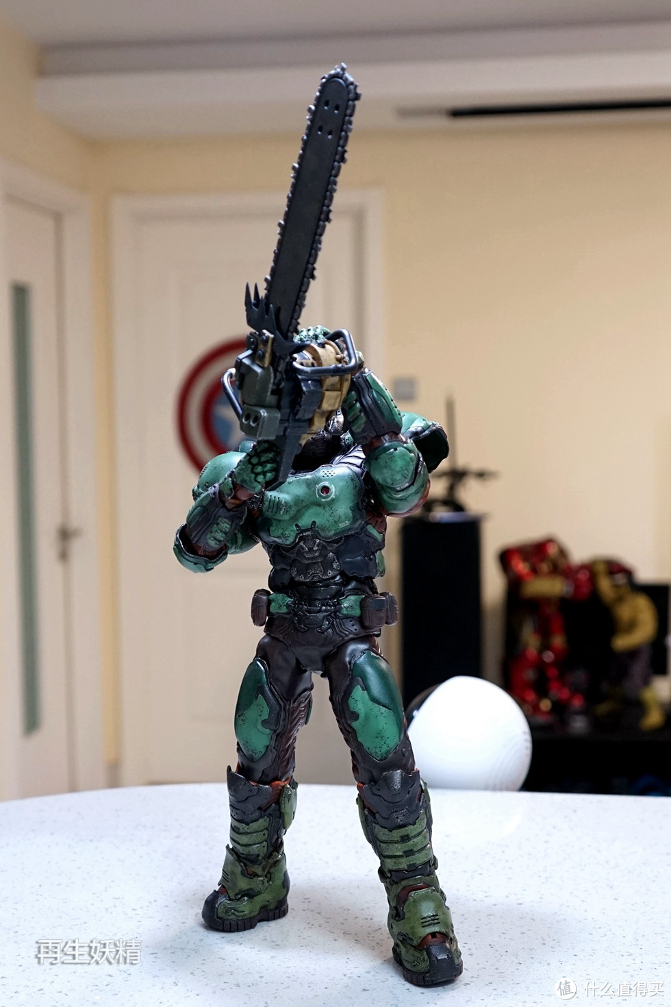 #本站首晒# 3A TOYS 毁灭战士 DOOM MARINE 执政官装甲 开箱、把玩