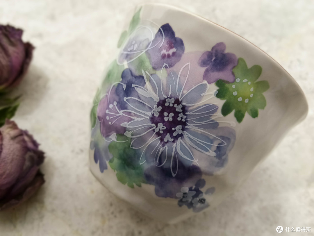 花开的声音—日本ceramic蓝 美浓烧 一壶两杯套装 晒单