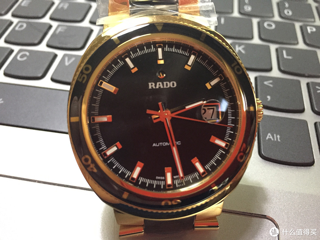 #本站首晒#买块“金灿灿”的大金表给自己当新年礼物：RADO 雷达 帝星系列 R15961162 男款机械表