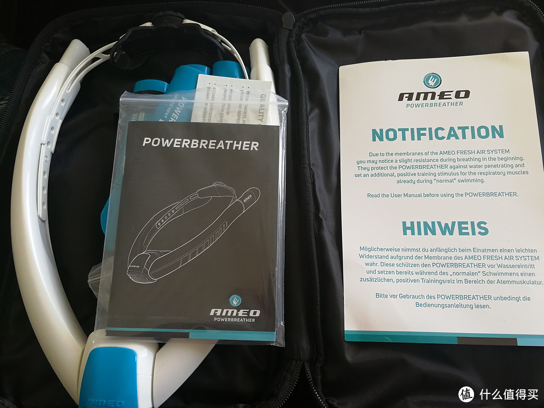 德国AMEO POWERBREATHER 半干式呼吸训练器 开箱