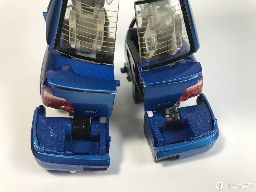 #本站首晒#TAKARA TOMY 变形金刚 BT19 蓝霹雳 SUBARU IMPREZA WRX