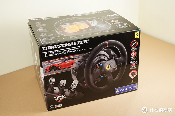 梦想有台法拉利，最后只能买个法拉利模拟器—THRUSTMASTER 图马思特 T300法拉利版 游戏方向盘