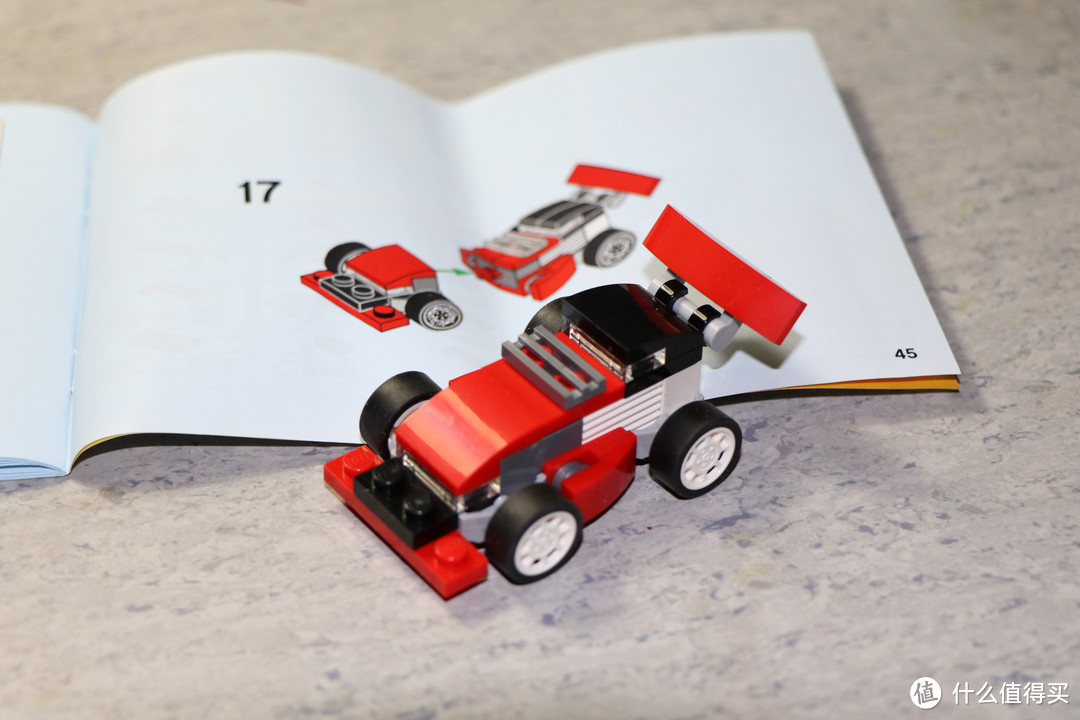 小set一样有乐趣—LEGO 乐高 百变三合一系列 31055 红色小跑车 开箱