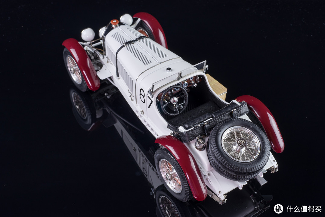 霸气的王者 白色巨象 CMC 1/18 奔驰 SSKL Mille Miglia 1931冠军车模