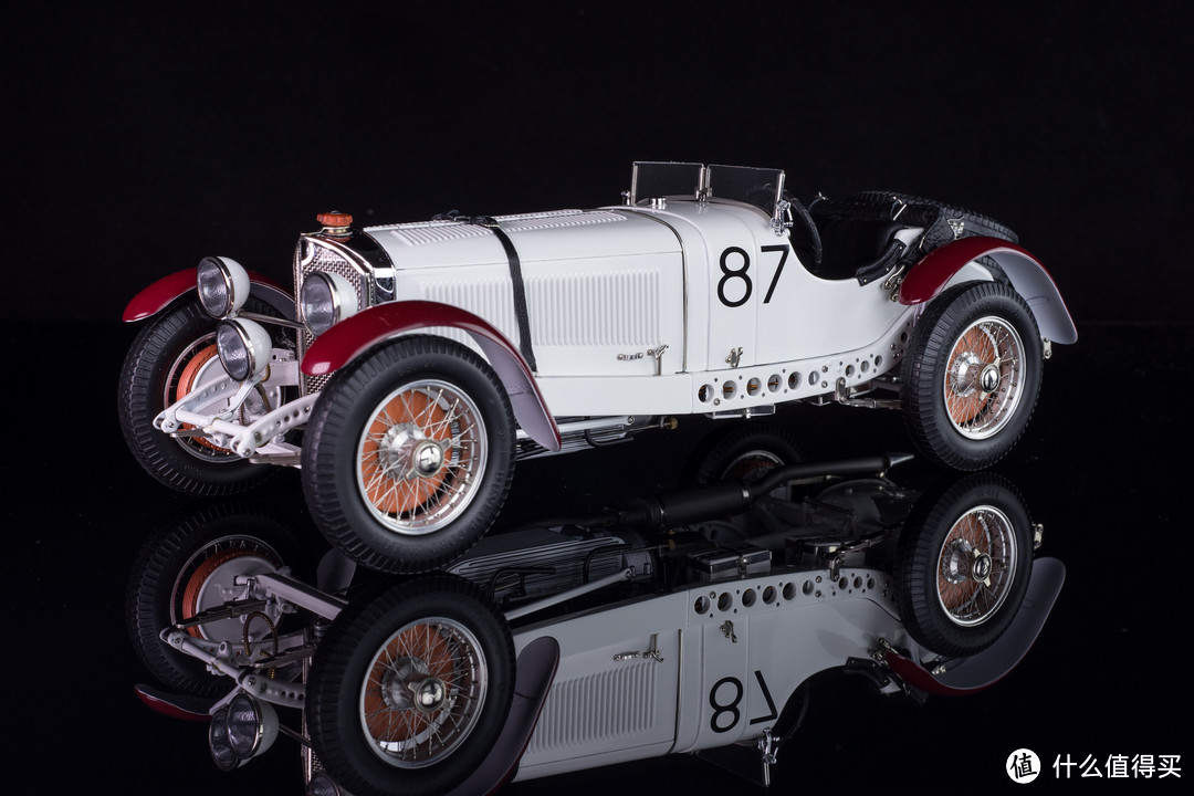 霸气的王者 白色巨象 CMC 1/18 奔驰 SSKL Mille Miglia 1931冠军车模