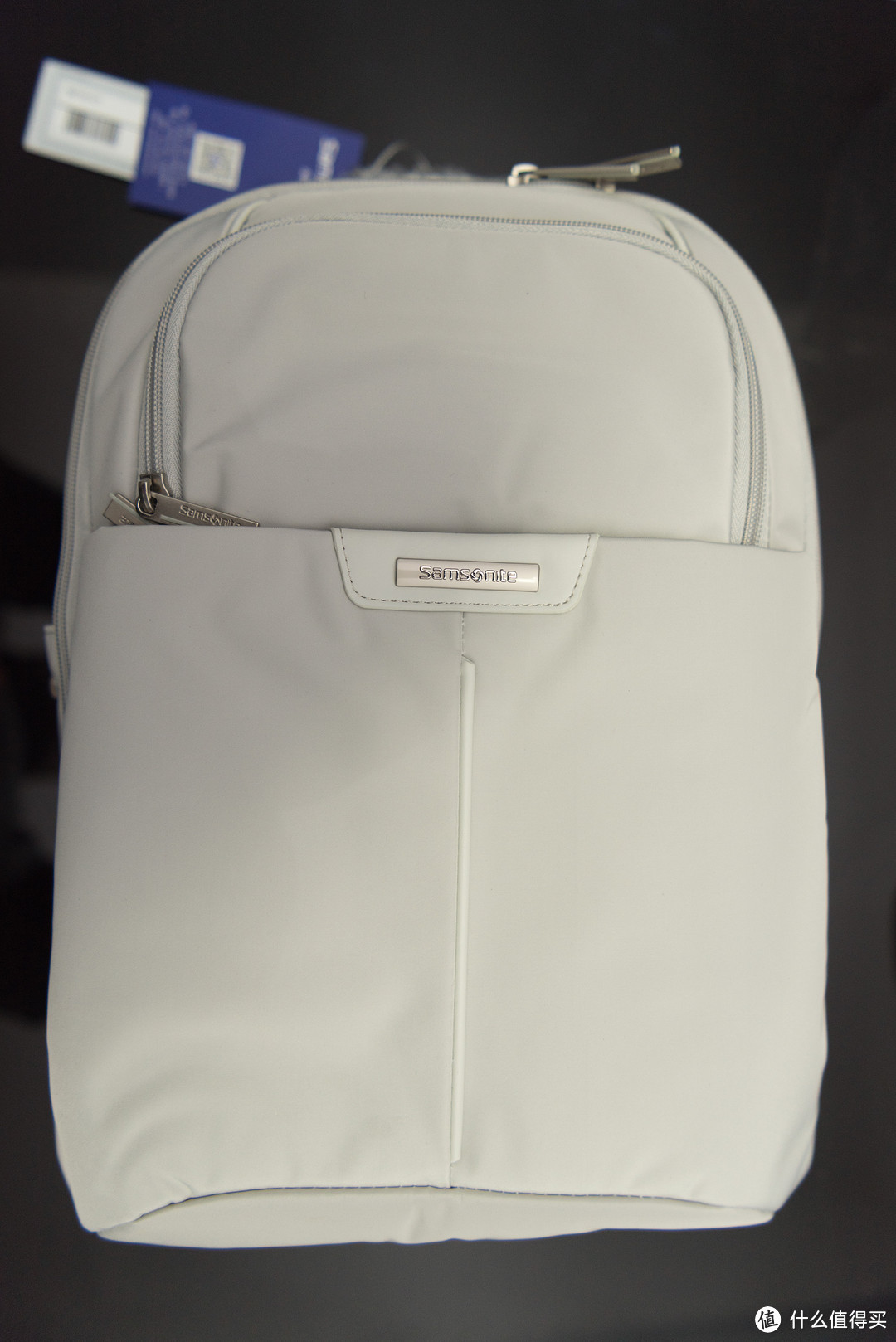 #女神节礼物# 送给家里女神的礼物—Samsonite 新秀丽 13.3英寸 BP2*28002 浅灰色 双肩包 开箱