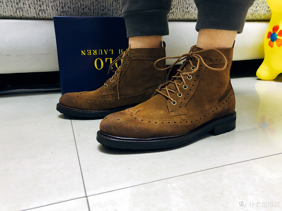 #剁主计划-苏州#卖家，你的P图水平很棒棒哦—Polo Ralph Lauren Nickson Suede 男士工装靴