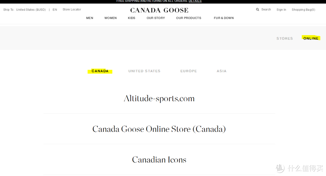 Canada Goose 加拿大鹅 授权经销商购买及尺码参考