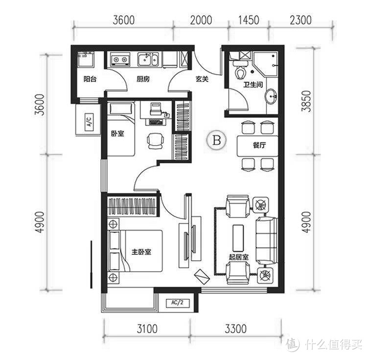 被极简伤害之后，她家的66㎡白绿金搭配让我笑着住下去