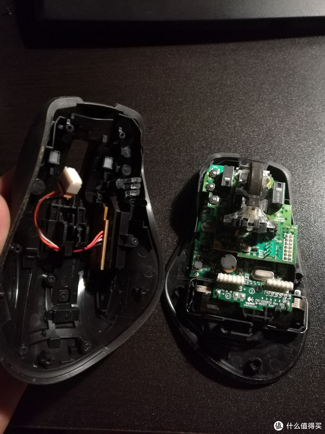 #原创新人#Logitech 罗技 G700S 鼠标 换双层PCB板插槽换微动教程