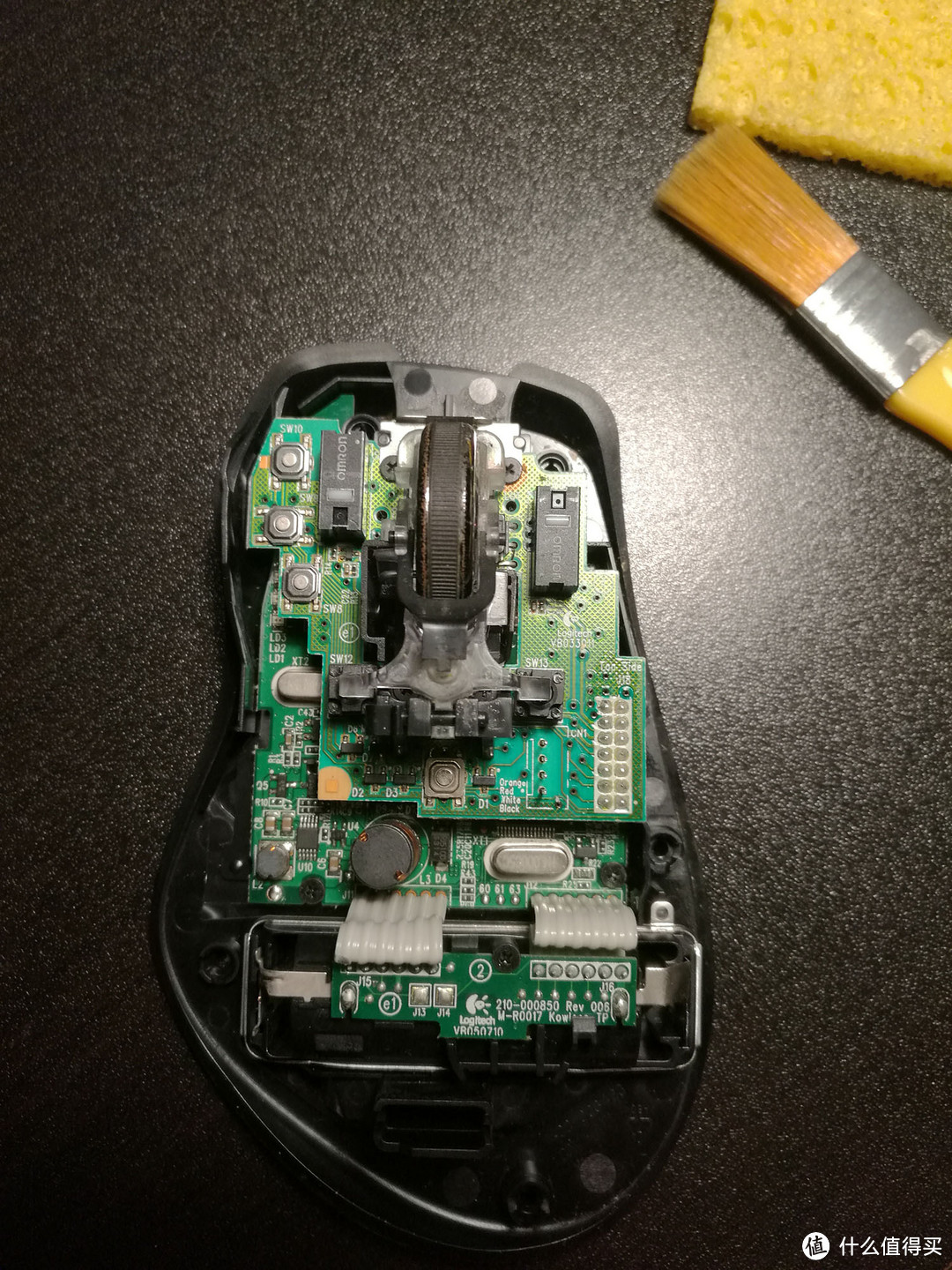 #原创新人#Logitech 罗技 G700S 鼠标 换双层PCB板插槽换微动教程