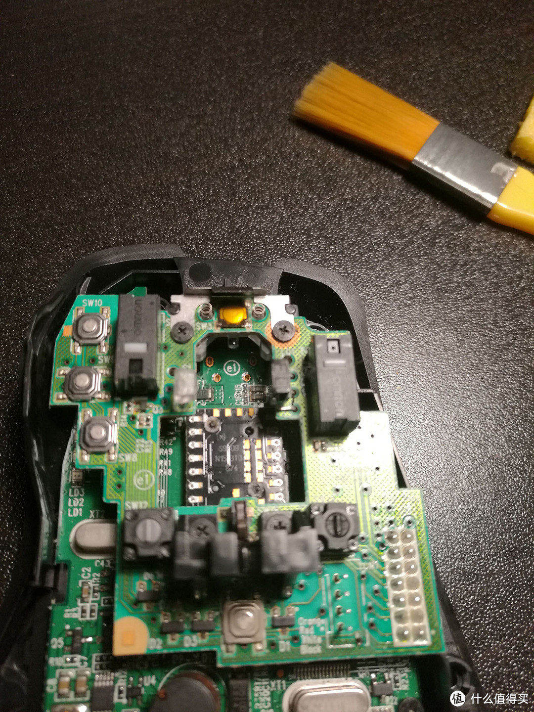 #原创新人#Logitech 罗技 G700S 鼠标 换双层PCB板插槽换微动教程