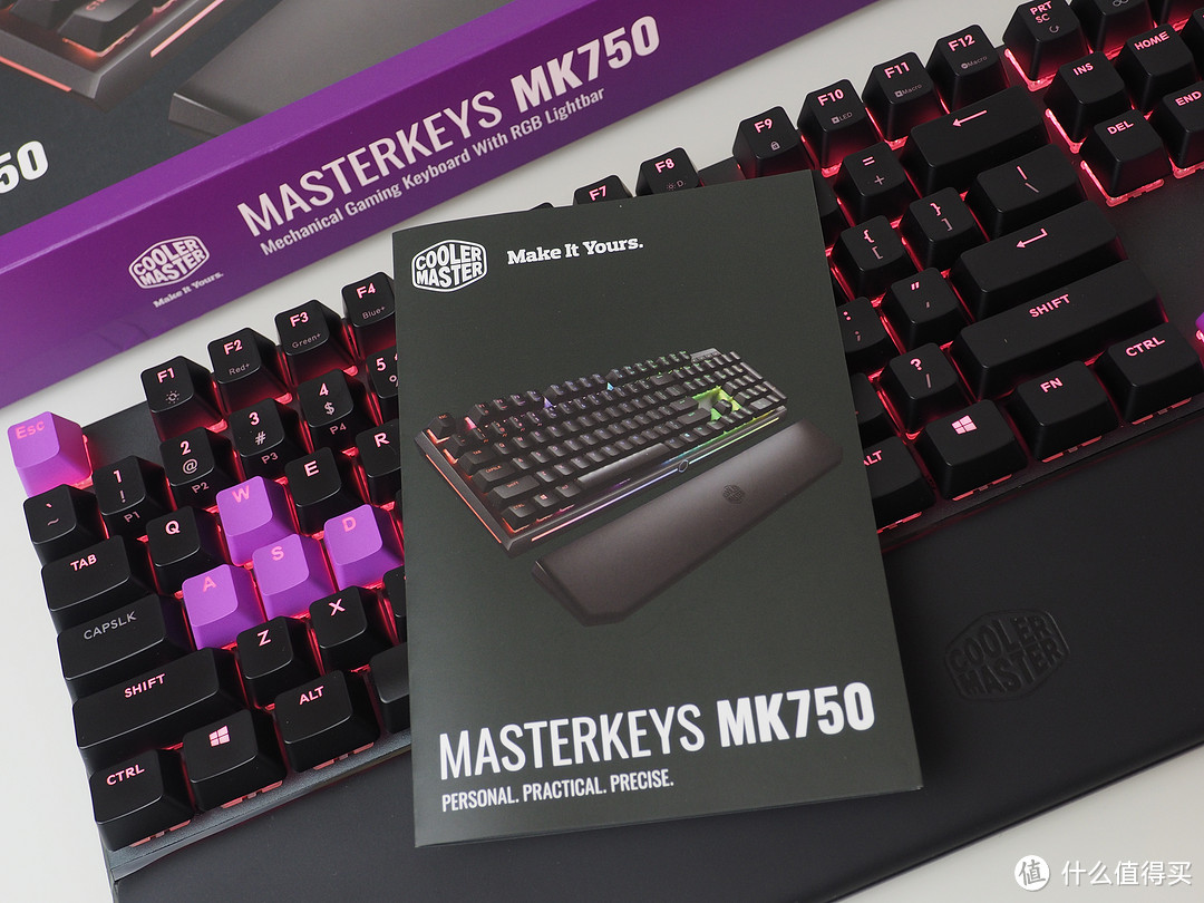 樱桃红轴—CoolerMaste 酷冷至尊 MK750 RGB幻彩 机械键盘 开箱