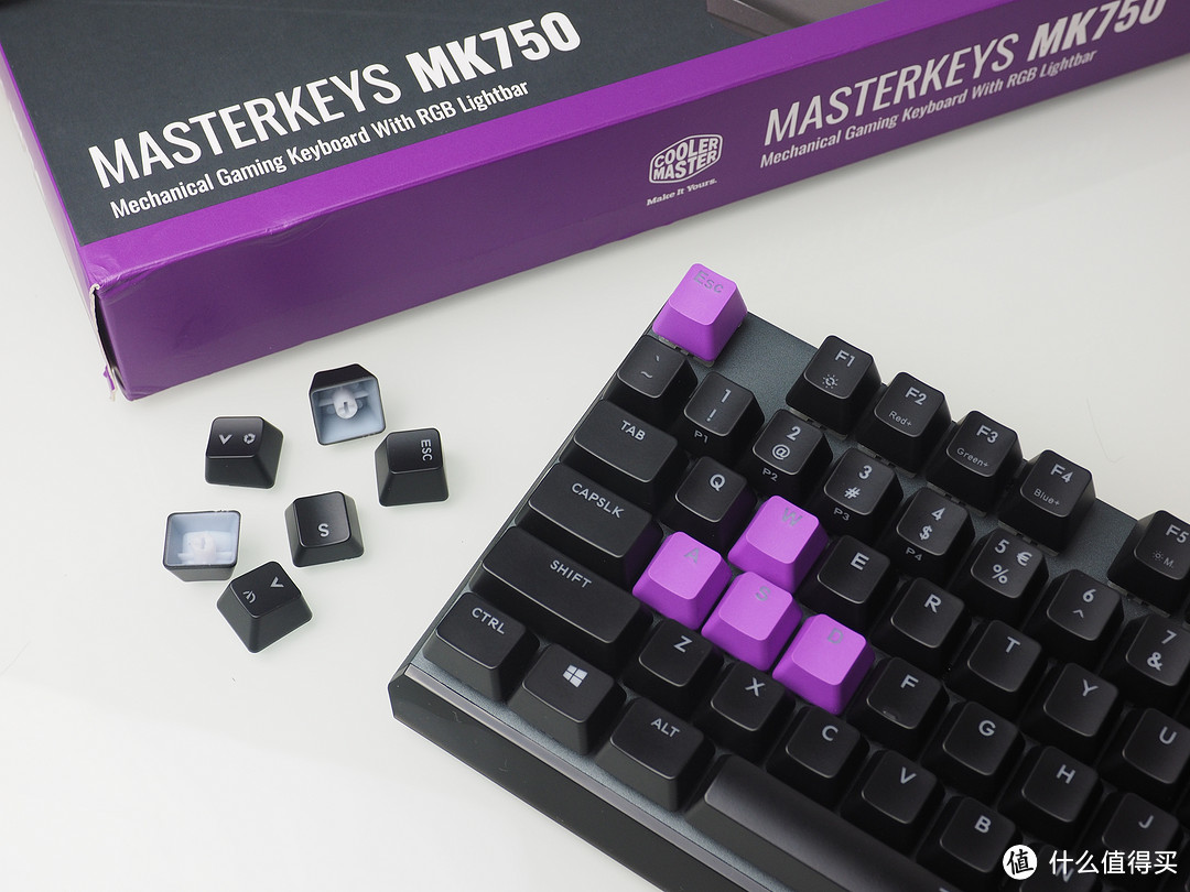 樱桃红轴—CoolerMaste 酷冷至尊 MK750 RGB幻彩 机械键盘 开箱